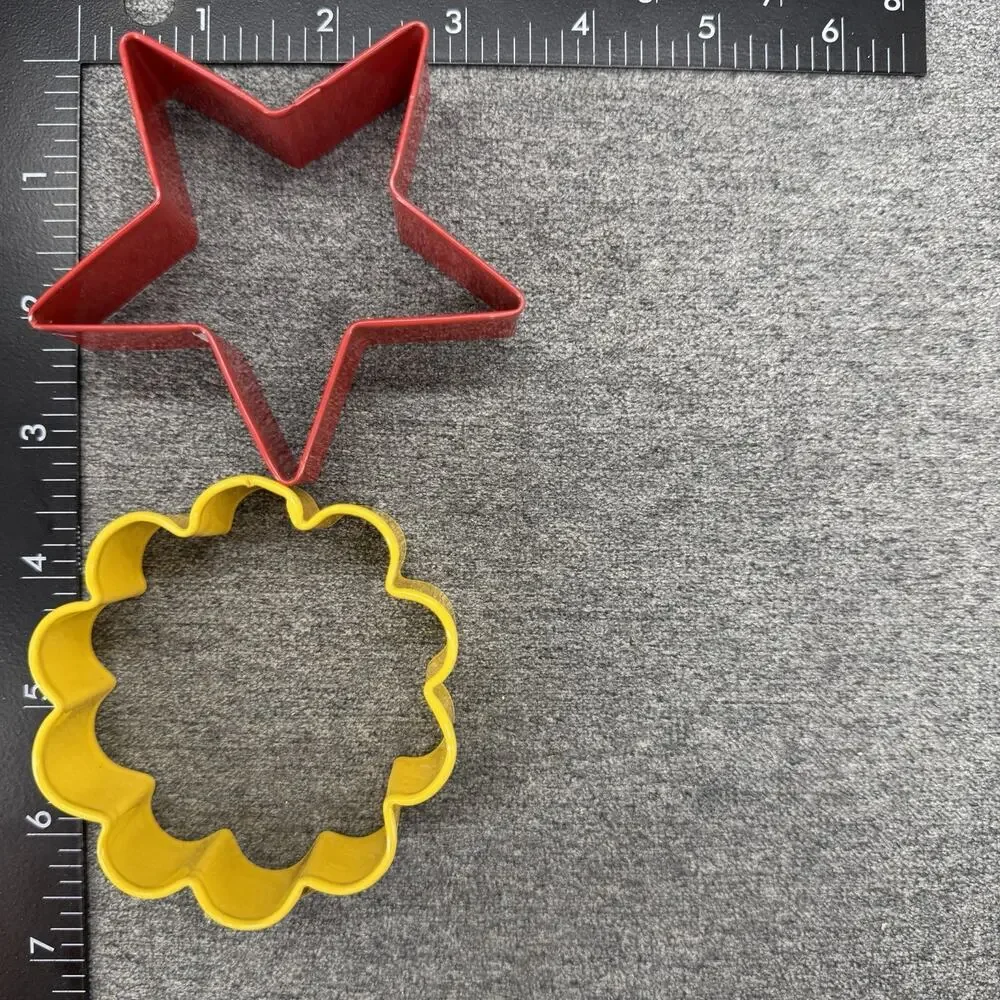 Vintage Christmas Holiday Cookie Cutter Lot Metal Stainless Tin Various Shapes